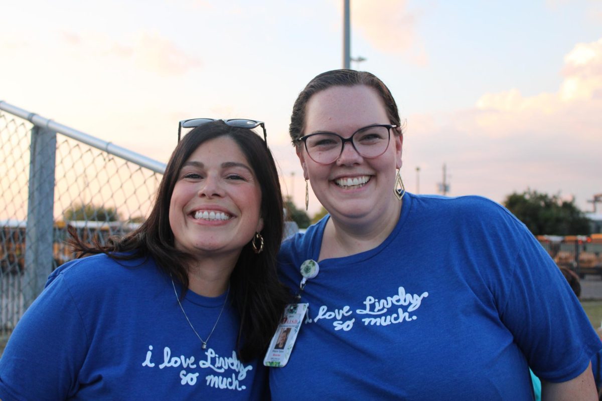 Principal Melissa Rodriguez and Magnet Director Shayna Tipton supporting Lively sports at the Lively Homecoming Game on September 17, 2024.