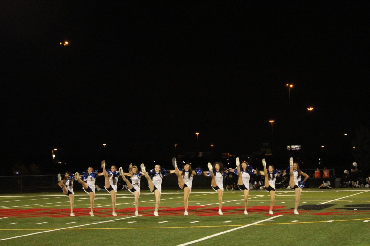 The Elite Dazzlers perform during halftime of the 8th grade football game on September 17, 2024.