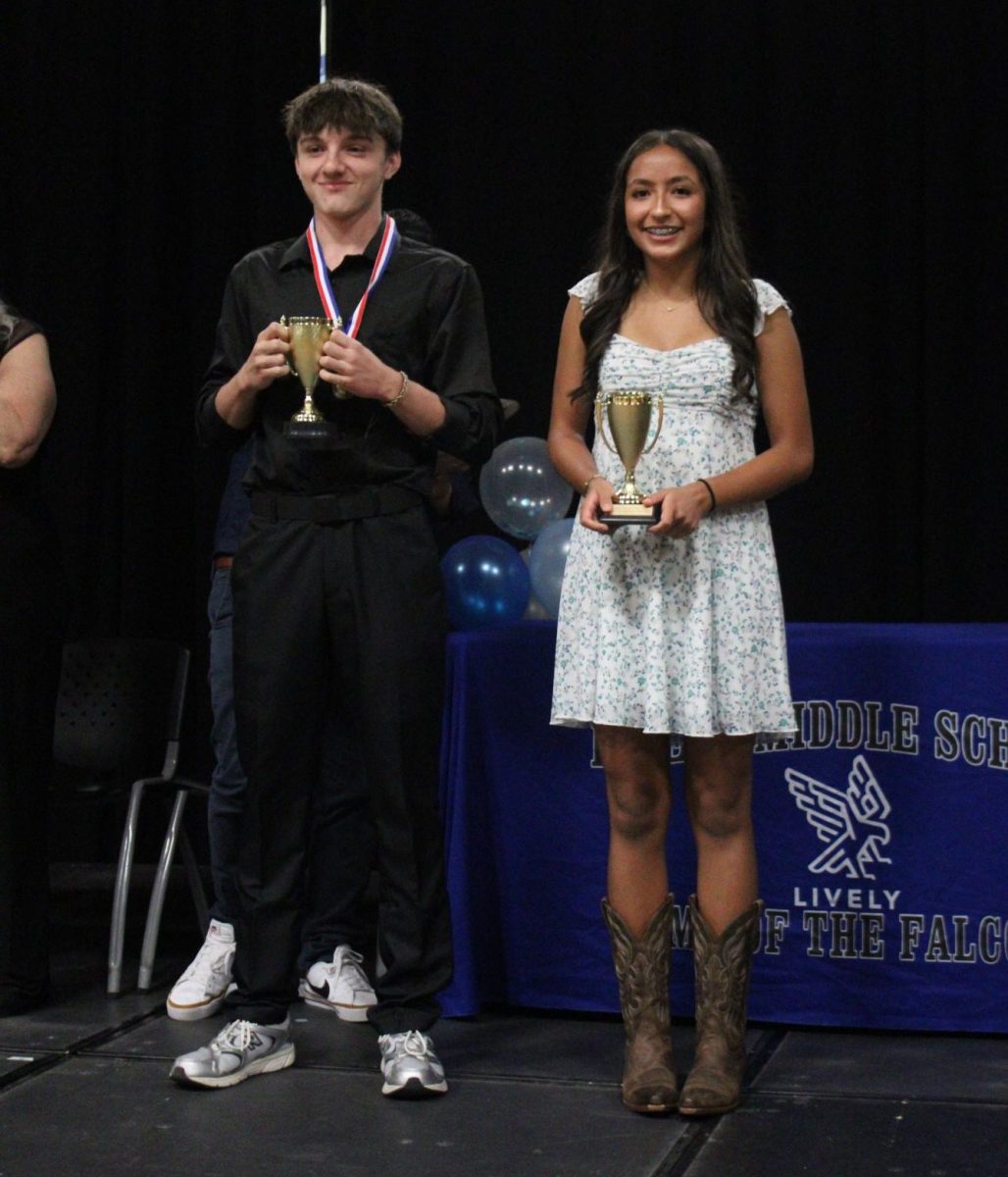 8th graders Xochitl O'Dwyer and Charlie Witt are named the Girls and Boys Athlete of the Year.

The Athlete of the Year Award recognizes a student-athlete who made an exceptional impact through both performance and leadership.  This individual not only excelled in competition but also led by example, balancing athletics and academics with integrity and discipline.  Their dedication, talent, and positive attitude set the tone for their team and inspired others to rise to their best.